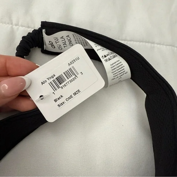 Alo performance eclipse black logo visor hat - Picture 3 of 4